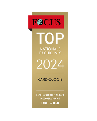 FOCUS-Siegel "Top Nationale Fachklinik 2024 für Kardiologie"