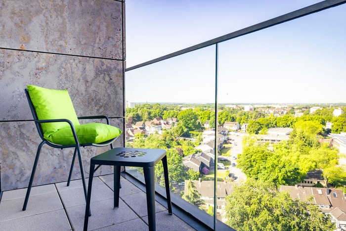 Balkon der Wahlleistungsstation des Marien Hospital Herne.