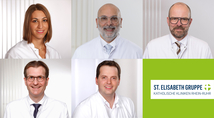 Collage der ausgezeichneten Ärzte der St. Elisabeth Gruppe – Katholische Kliniken Rhein-Ruhr.