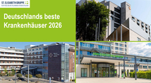 Die Krankenhäuser der St. Elisabeth Gruppe zählen auch 2026 zu Deutschlands Besten Krankenhäusern.