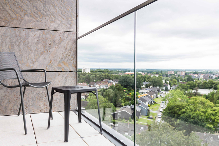 Balkon der Wahlleistungsstation des Marien Hospital Herne.