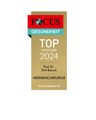 FOCUS-Siegel "Top Mediziner 2024 Hernienchirurgie"