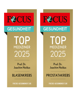 FOCUS-Siegel Prof Noldus "Top Mediziner 2025 für Blasenkrebs und Prostatakrebs"