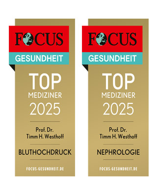 FOCUS Siegel "Top Mediziner Bluthochdruck und Nephrologie"