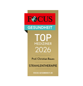 FOCUS-Siegel "Top Mediziner 2026 für Strahlentherapie"