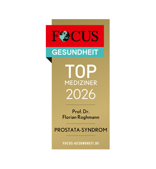 FOCUS-Siegel Prof Roghmann "Top Mediziner 2026 für Prostatasyndrom"