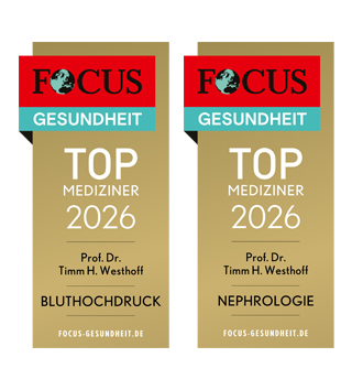 FOCUS Siegel 2026 "Top Mediziner Bluthochdruck und Nephrologie"