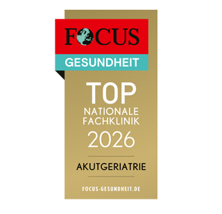 FOCUS-Siegel "Top Nationale Fachklinik 2026 für Akutgeriatrie"