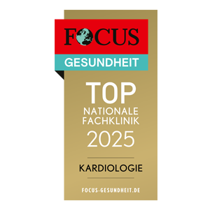 FOCUS-Siegel "Top Nationale Fachklinik 2025 für Kardiologie"