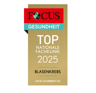 FOCUS-Siegel "Top Nationale Fachklinik 2025 für Blasenkrebs"